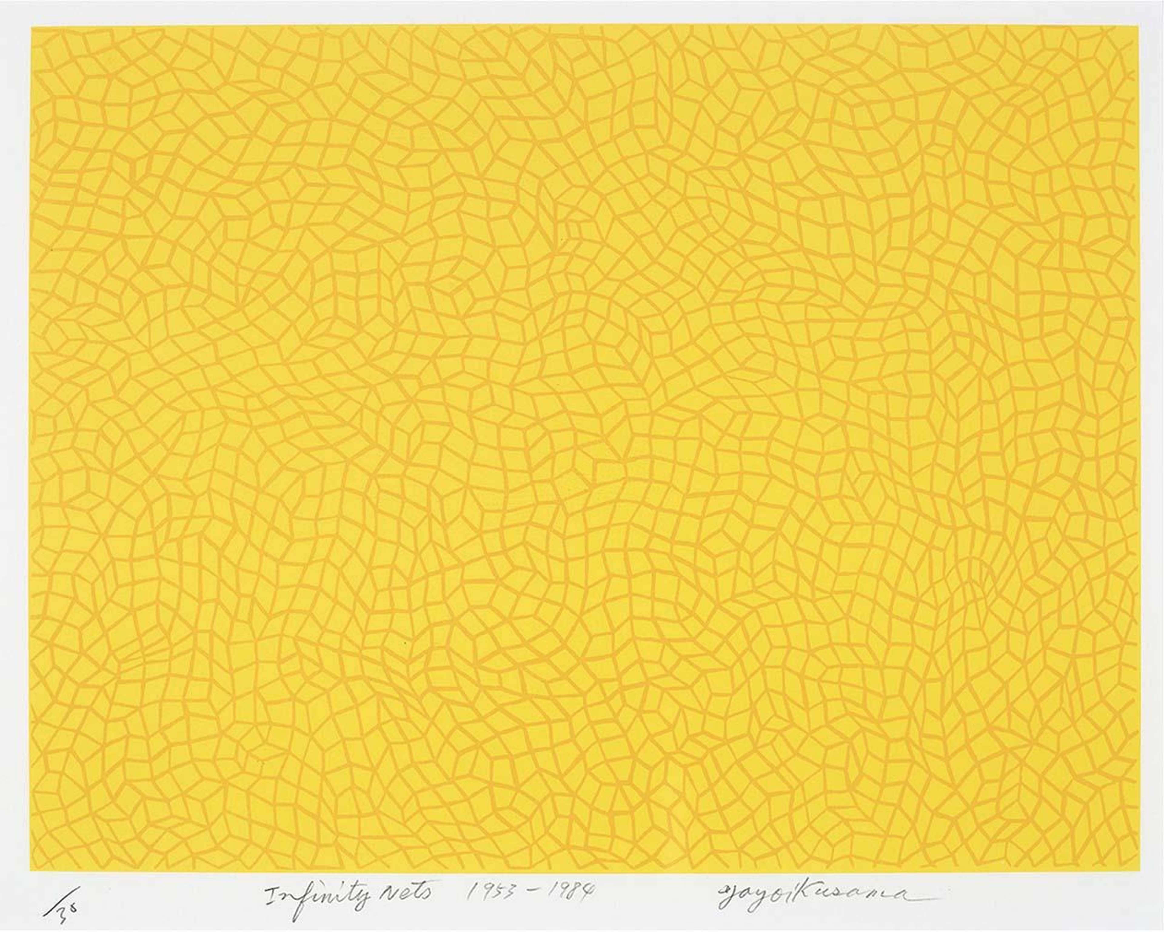 Infinity Nets - Signed Print by Yayoi Kusama 1953 - MyArtBroker