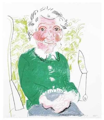 Portrait Of Mother I - Signed Print by David Hockney 1985 - MyArtBroker