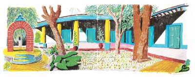 Hotel Acatlán: Second Day - Signed Print by David Hockney 1984 - MyArtBroker