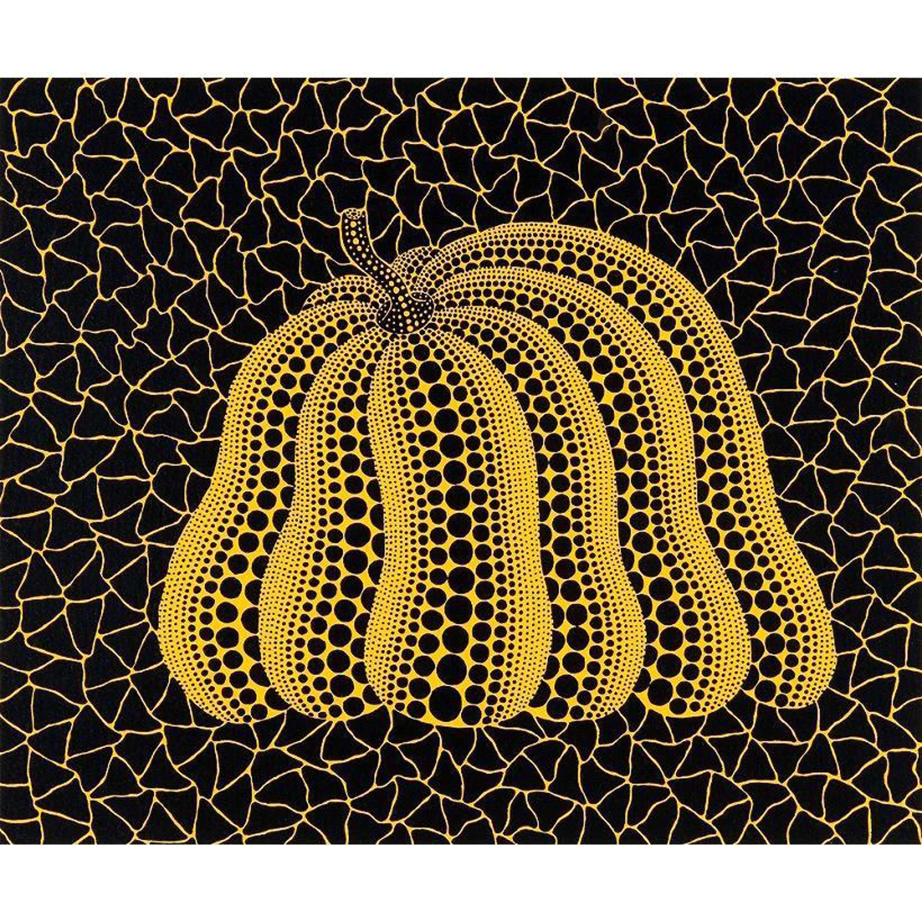 Pumpkin (YB-A) , Kusama 325 - Signed Print by Yayoi Kusama 2004 - MyArtBroker