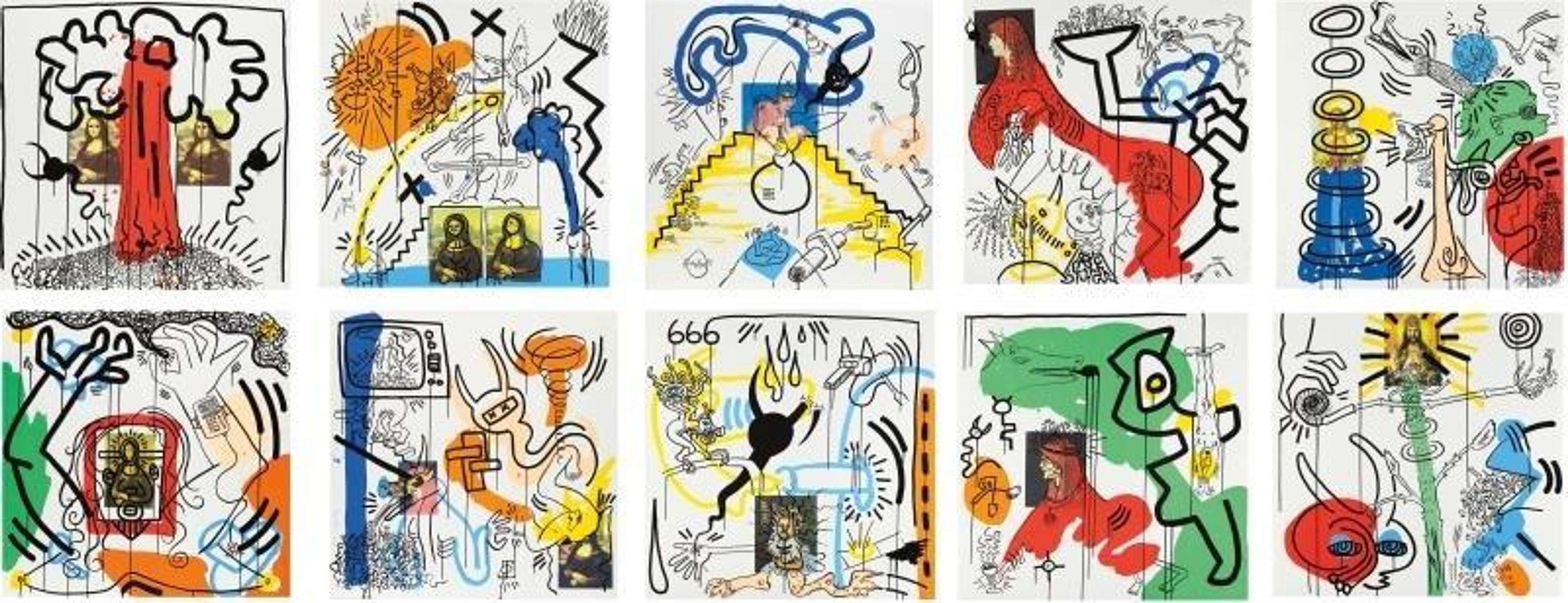 Apocalypse (complete set) - Signed Print by Keith Haring 1988 - MyArtBroker