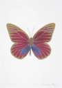 Damien Hirst: The Souls I (loganberry pink, cornflower blue, cool gold) - Signed Print