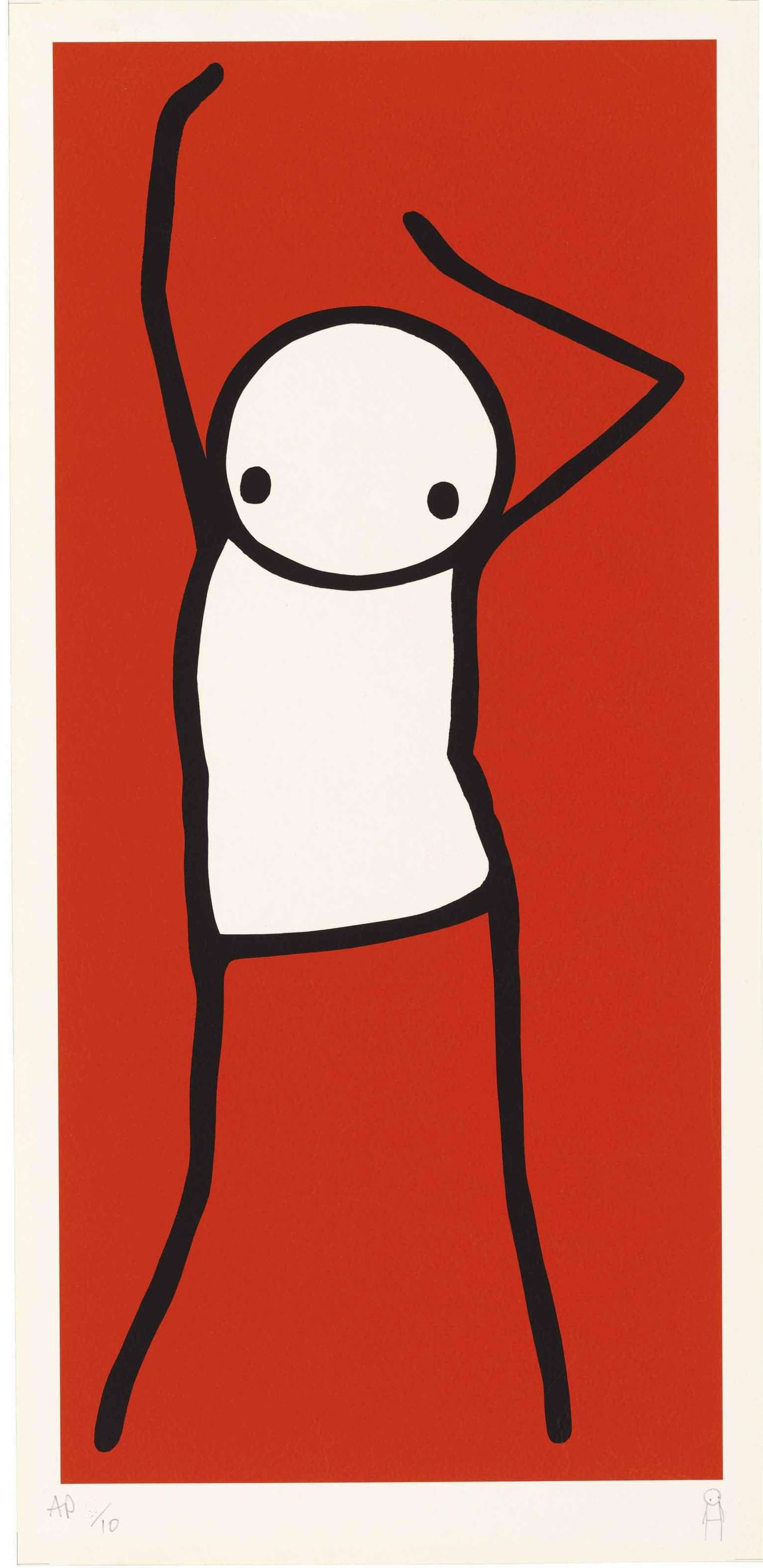 Dancer (red) by Stik