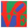Robert Indiana: The Book Of Love (red, blue and green) - Signed Print