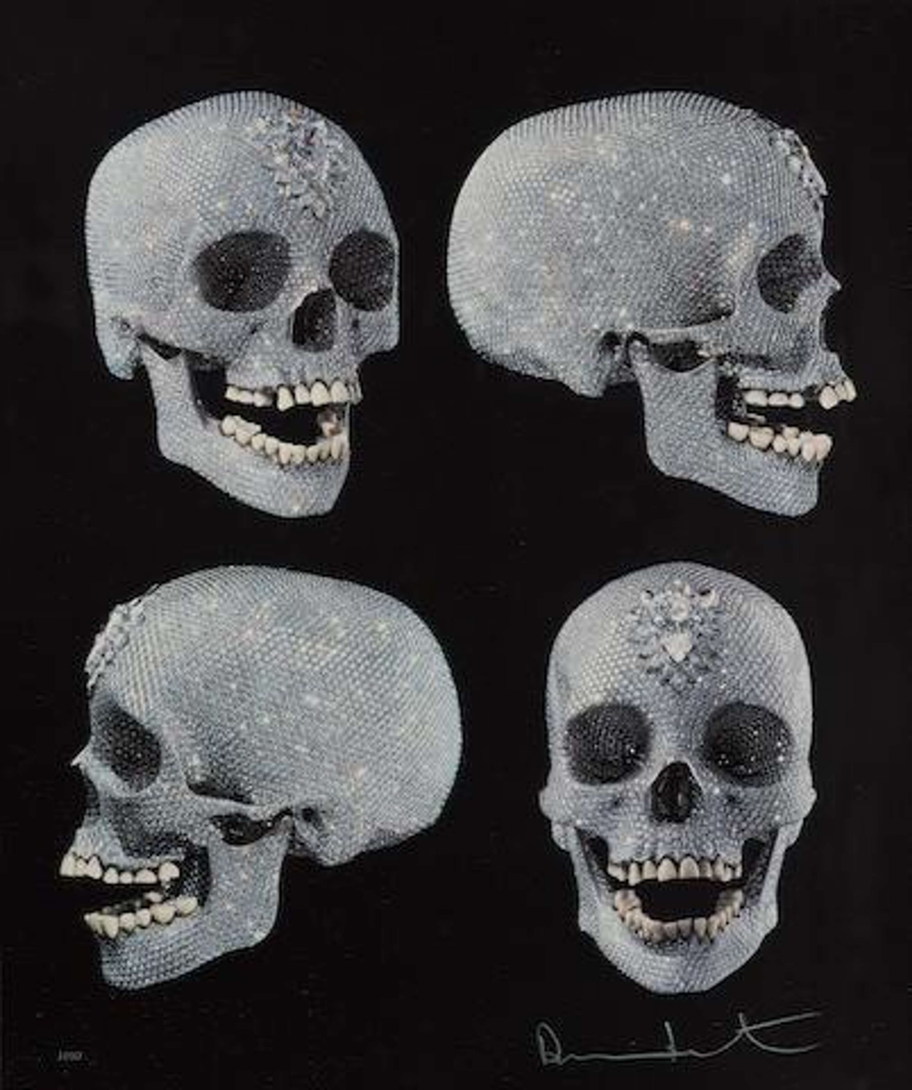 For The Love Of God (four, black) by Damien Hirst