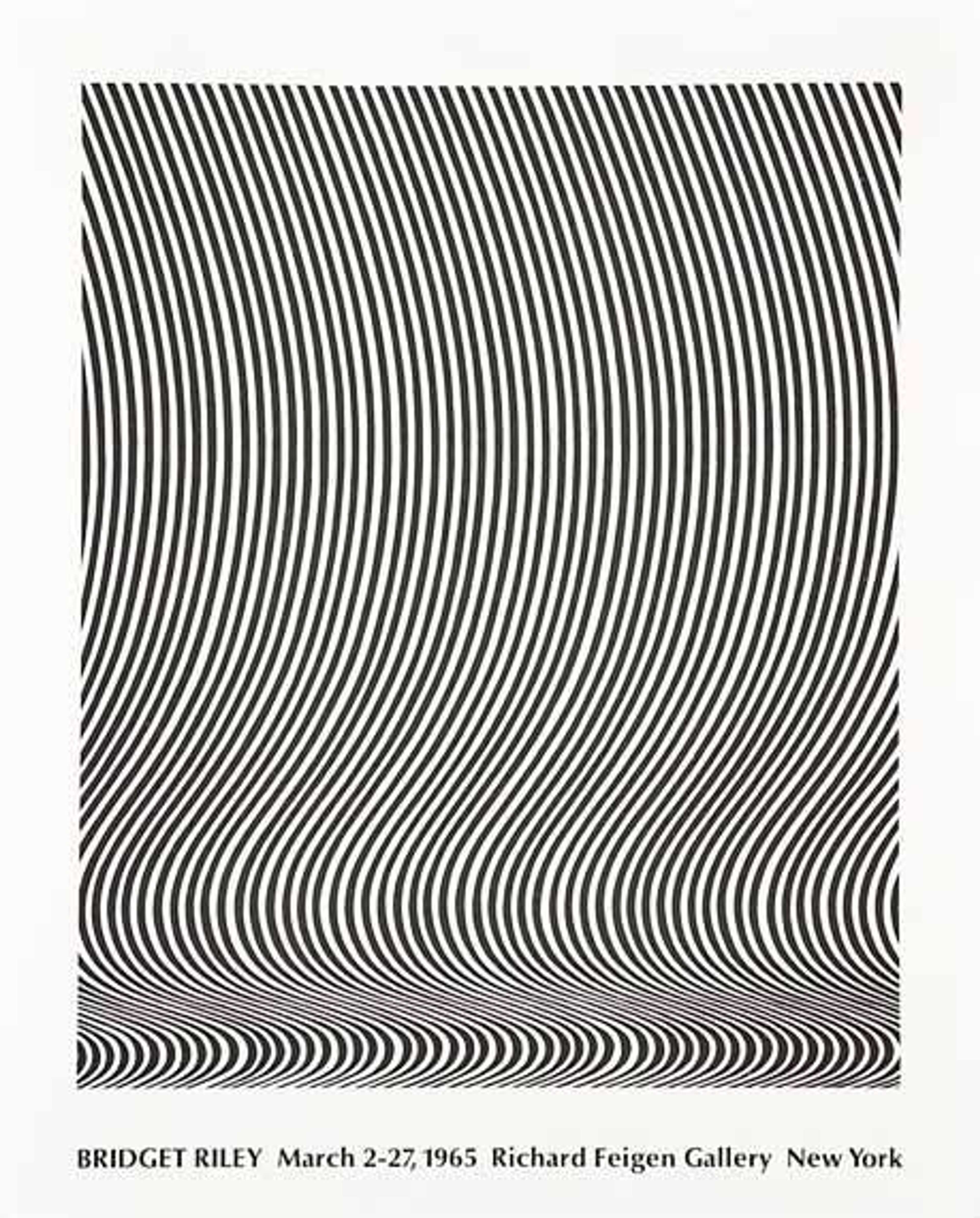 Exhibition At Richard Feigen Gallery, New York - Signed Print by Bridget Riley 1965 - MyArtBroker