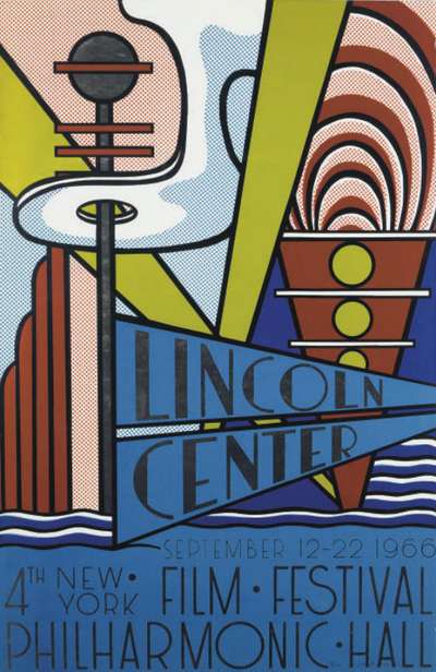 Lincoln Center (poster) - Signed Print by Roy Lichtenstein 1966 - MyArtBroker