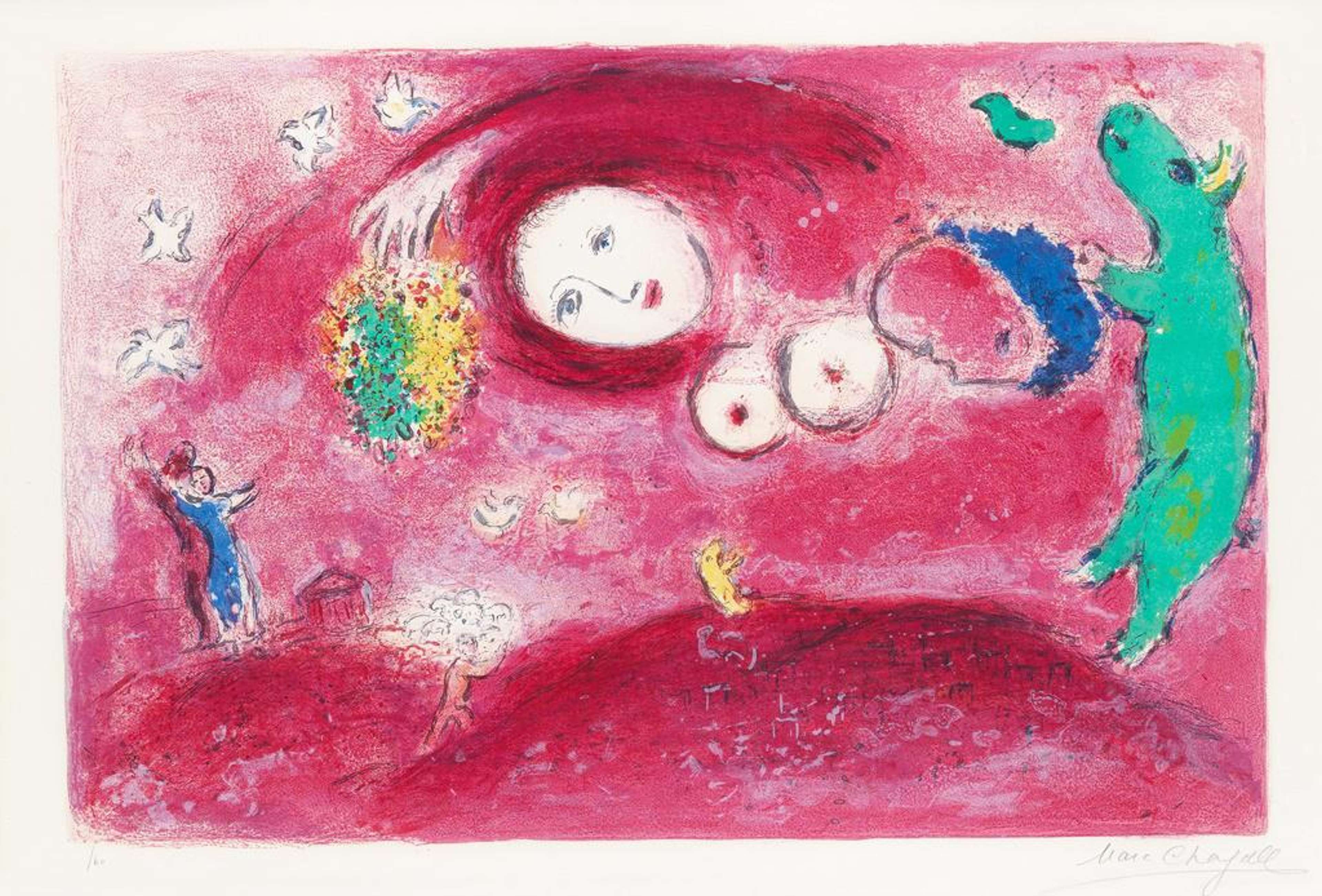 Printemps Au Pré - Signed Print by Marc Chagall 1961 - MyArtBroker