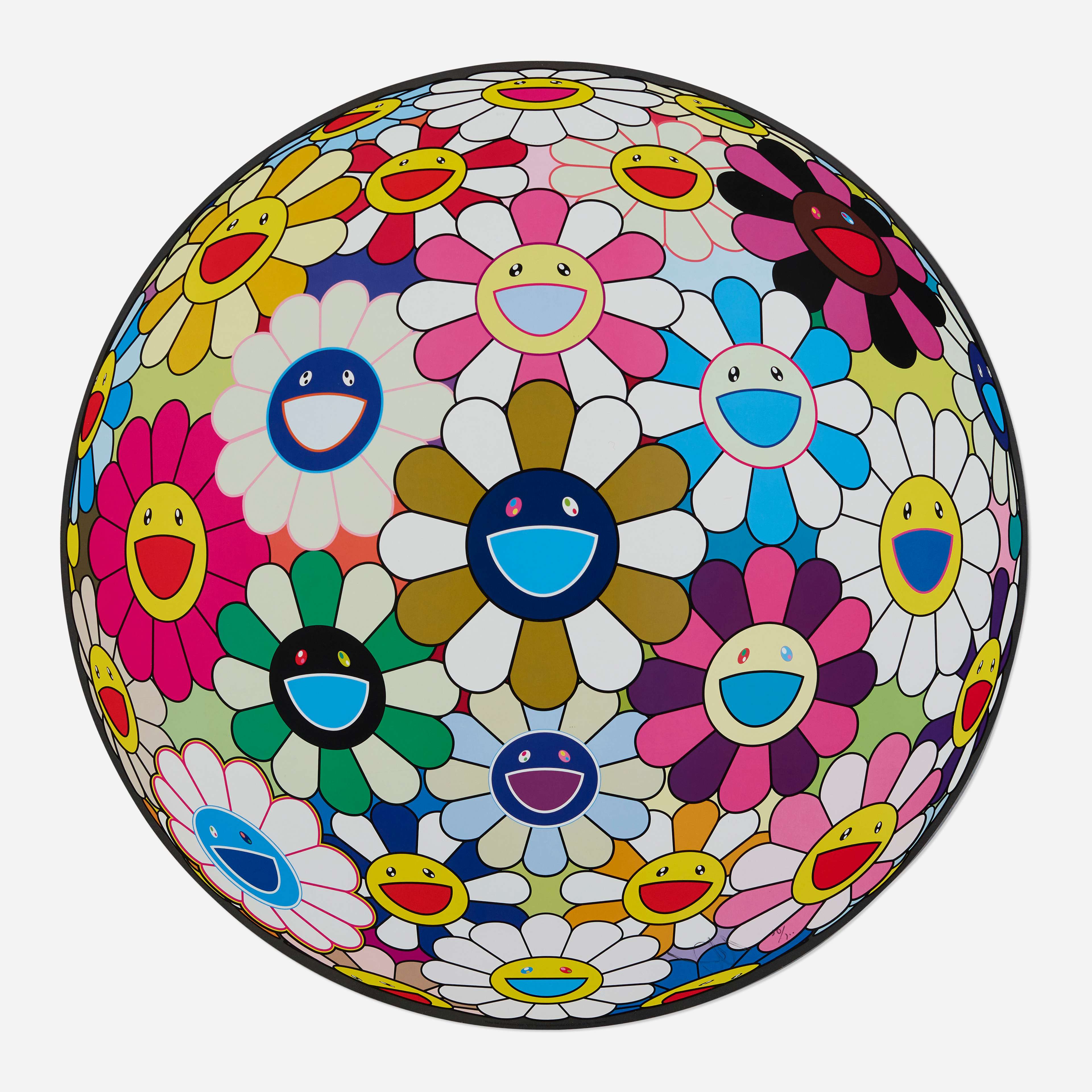 Flower Ball: Autumn (3D) - Signed Print by Takashi Murakami 2004 - MyArtBroker