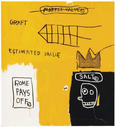 Rome Pays Off - Unsigned Print by Jean-Michel Basquiat 2004 - MyArtBroker