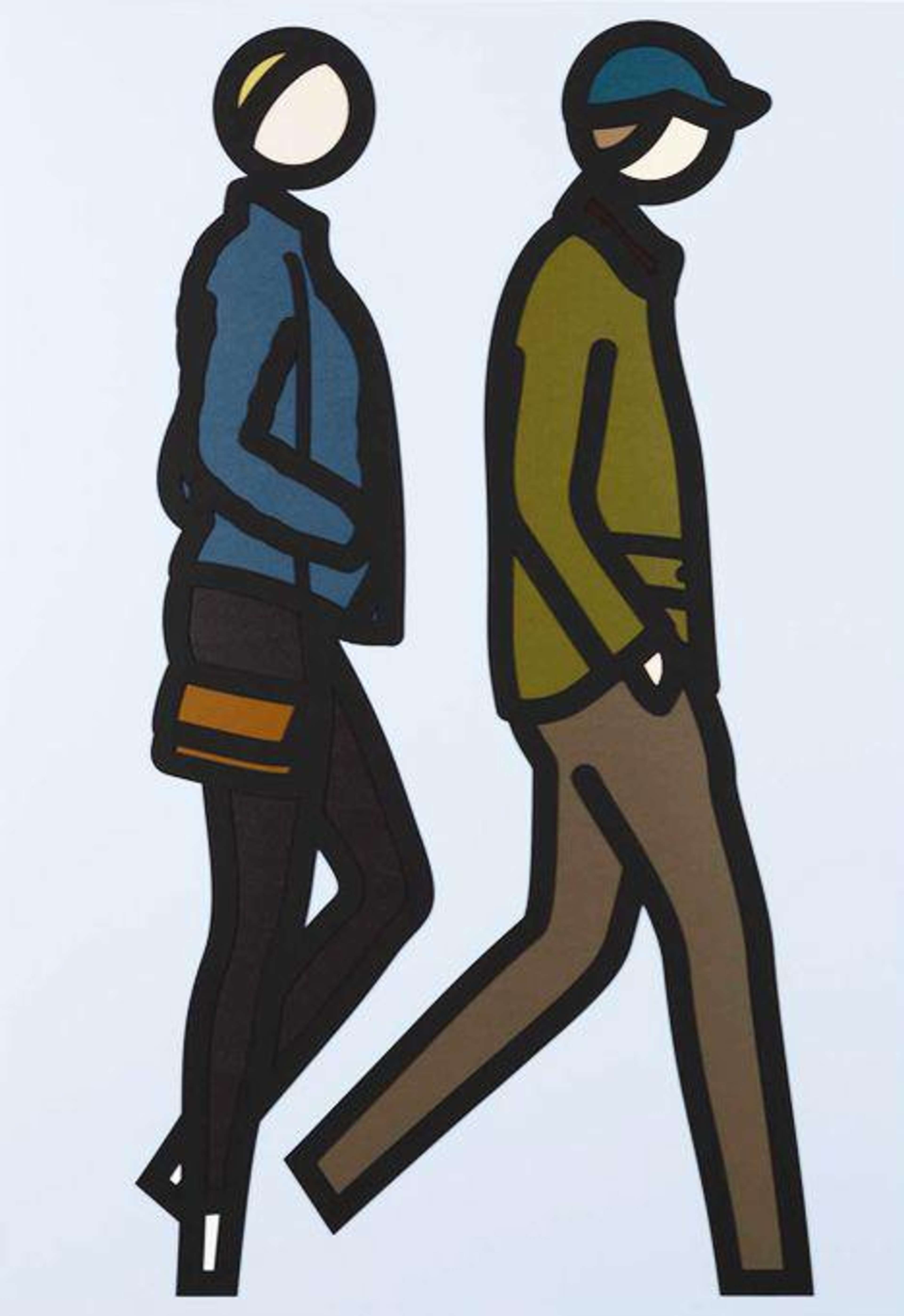 New York Couple 4 - Signed Print by Julian Opie 2019 - MyArtBroker