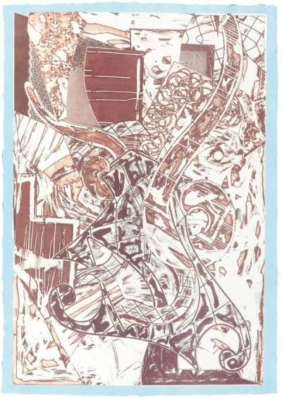 Swan Engraving Framed II - Signed Print by Frank Stella 1984 - MyArtBroker