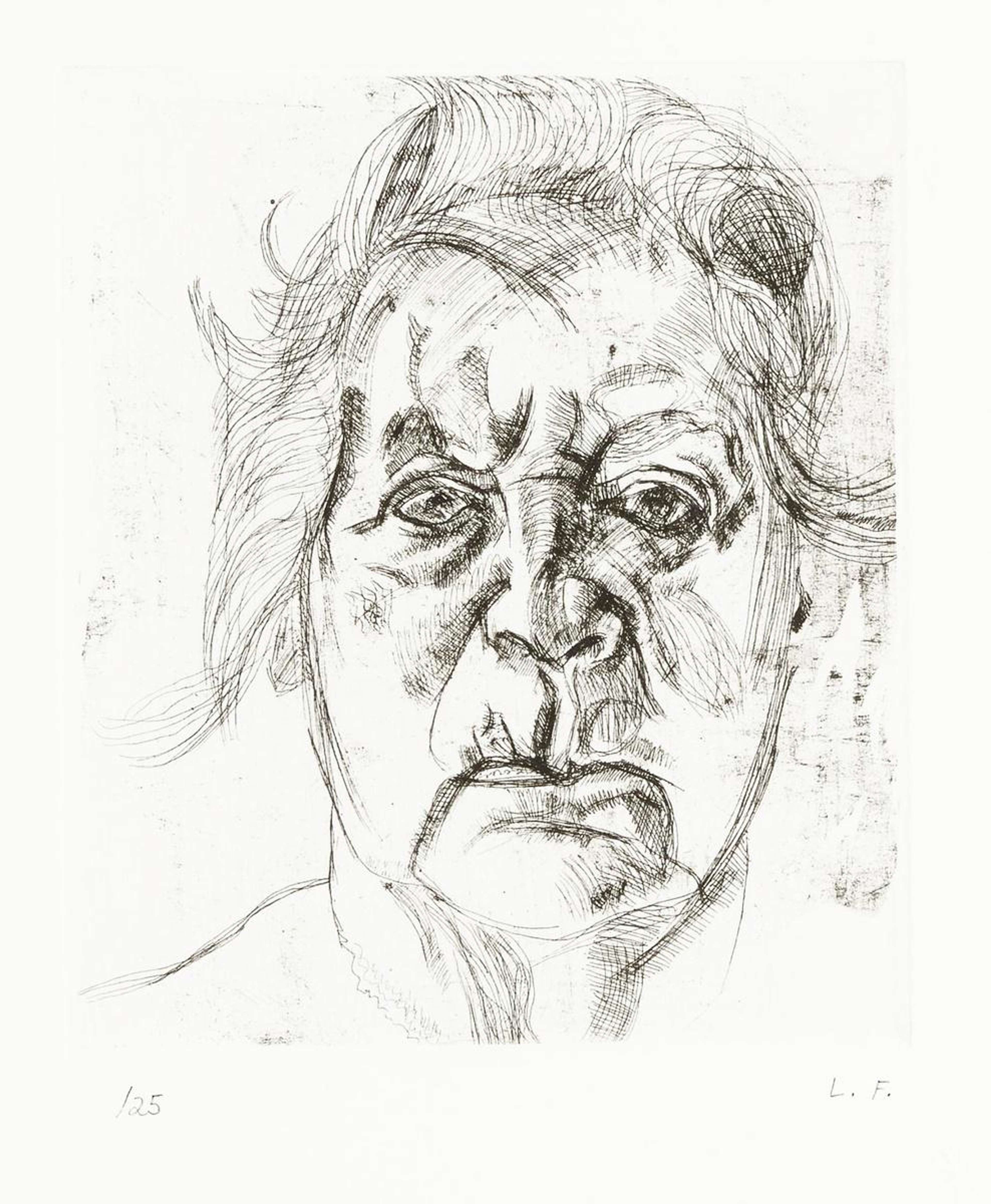 The Painter's Mother - Signed Print by Lucian Freud 1982 - MyArtBroker