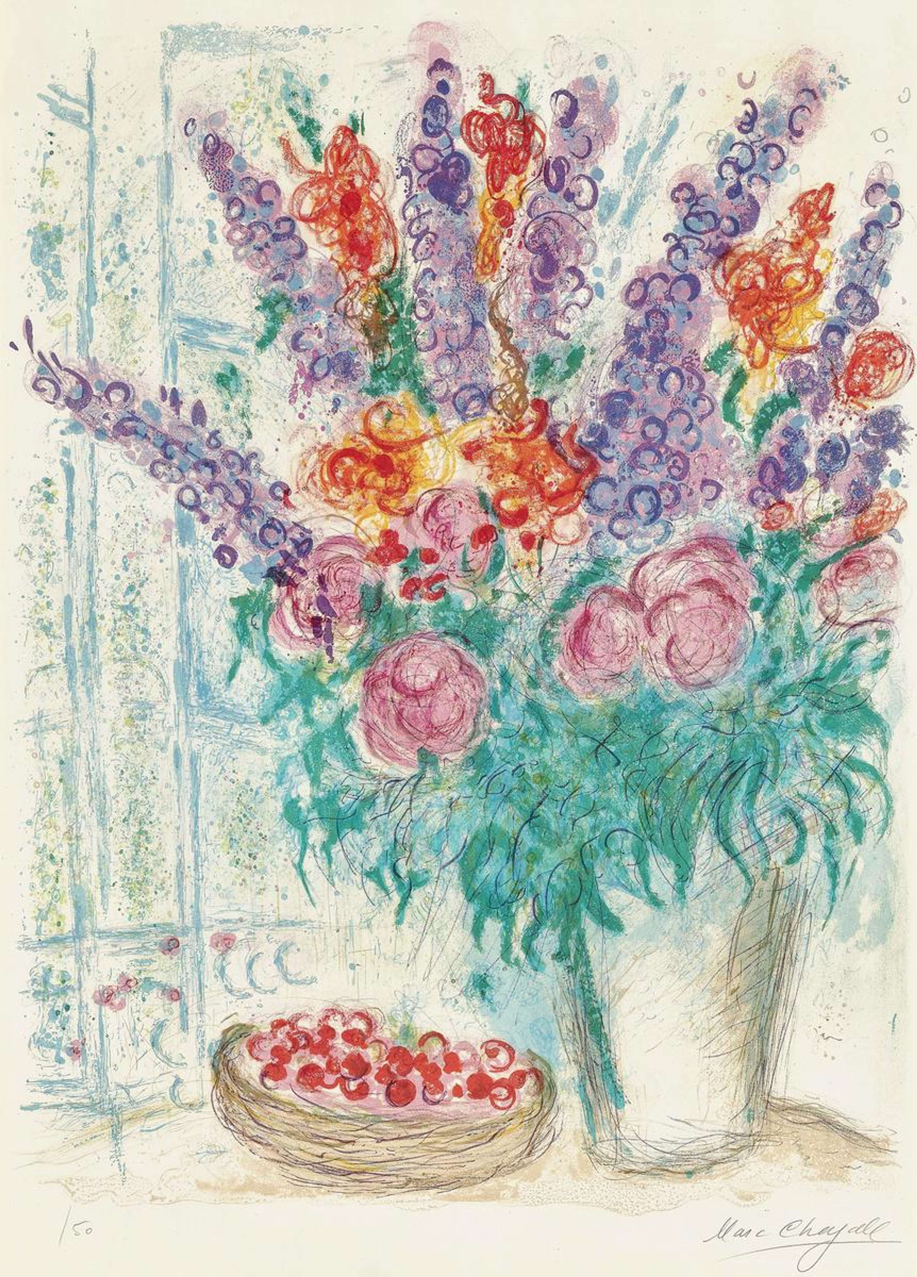 Le Grand Bouquet - Signed Print by Marc Chagall 1963 - MyArtBroker