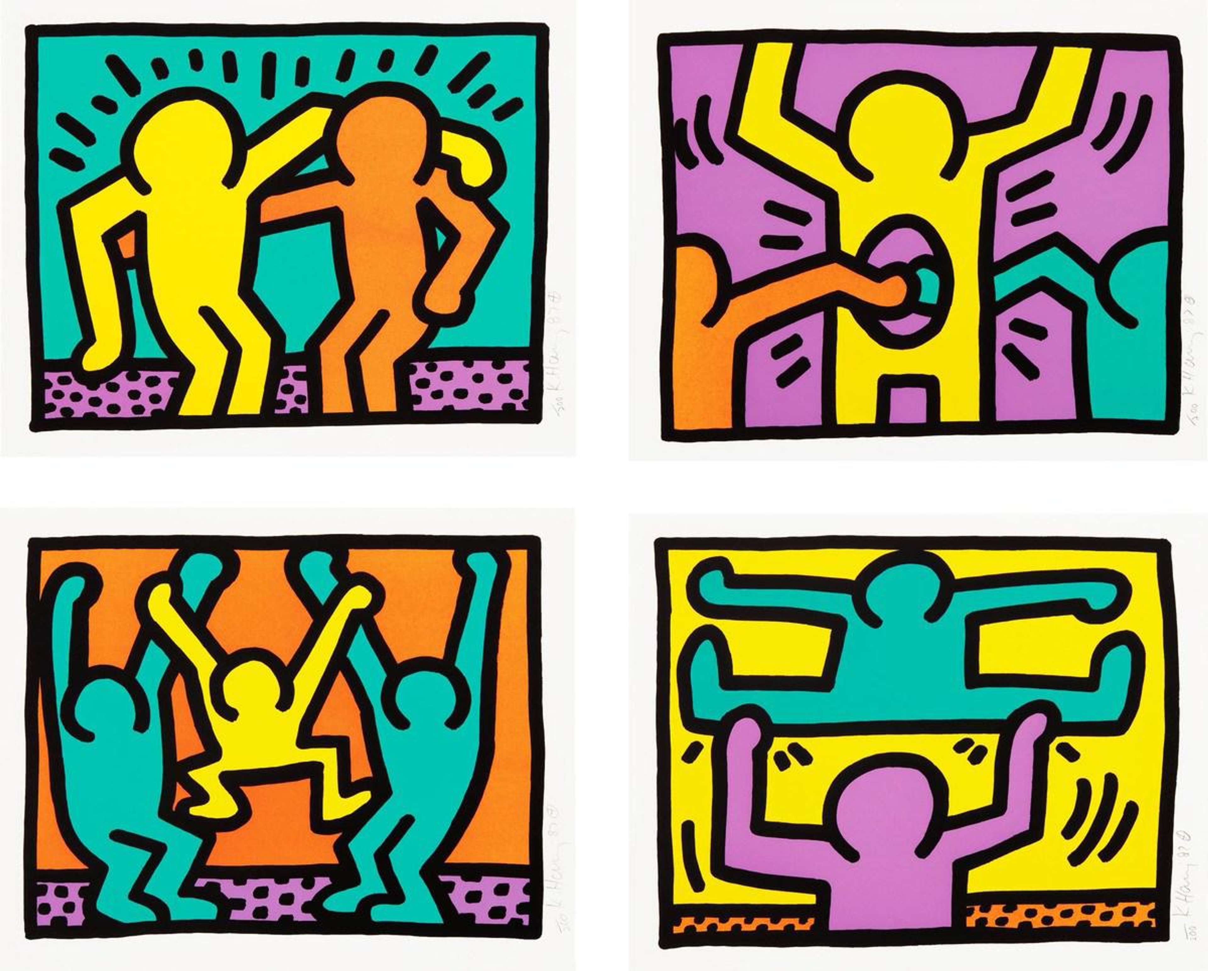 Pop Shop I (complete set) - Signed Print by Keith Haring 1987 - MyArtBroker