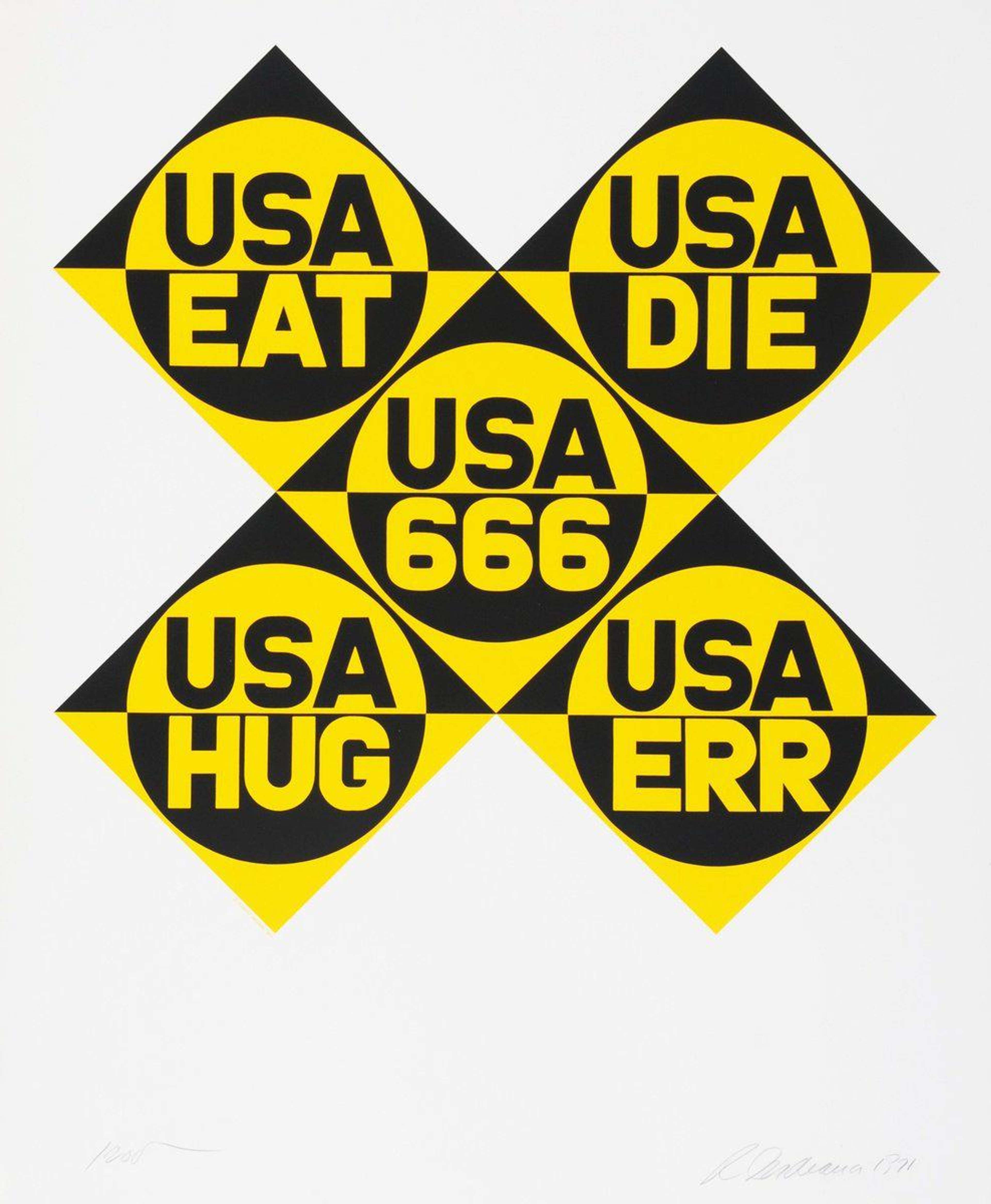 Decade (USA 666) by Robert Indiana