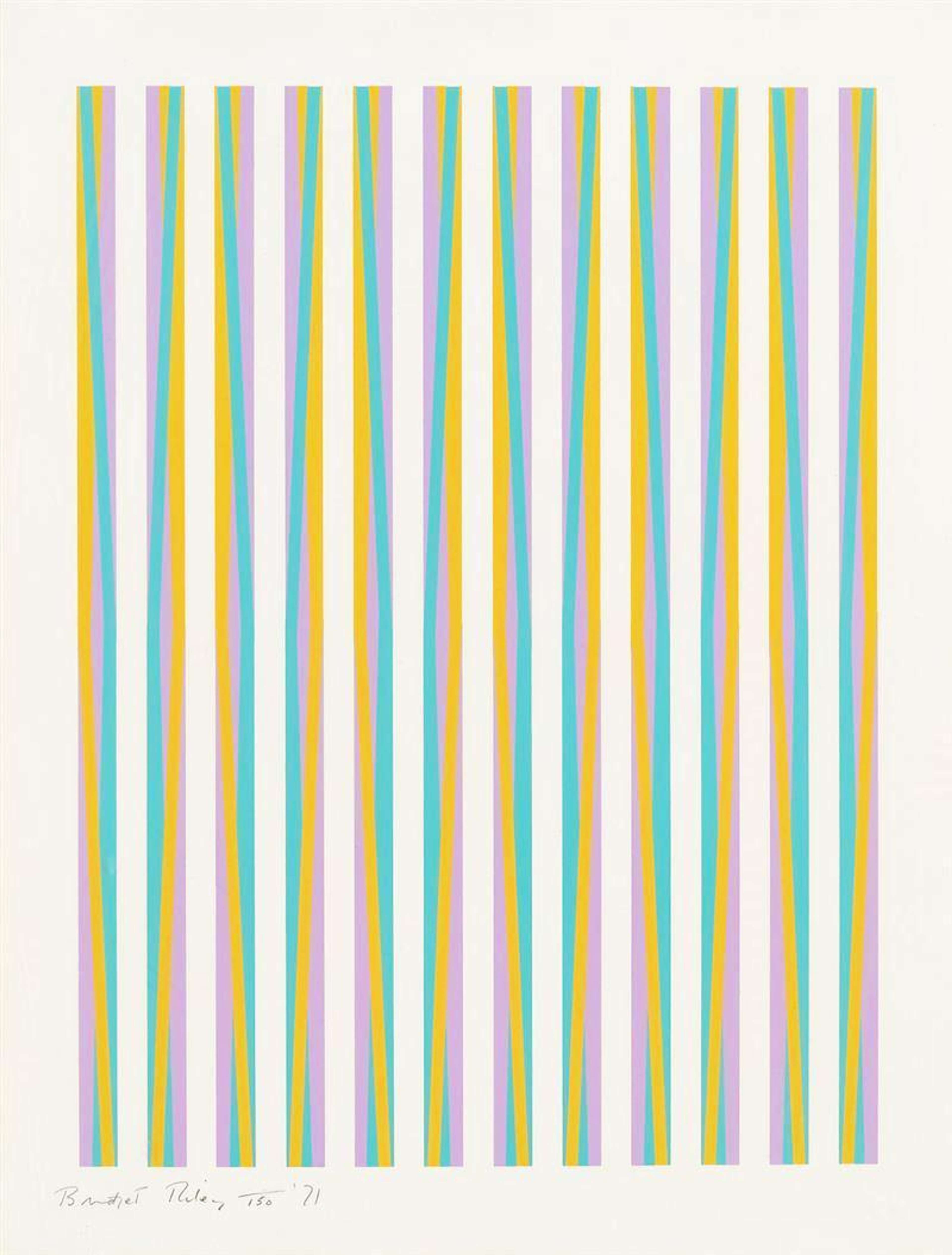 Stripes - Signed Print by Bridget Riley 1971 - MyArtBroker