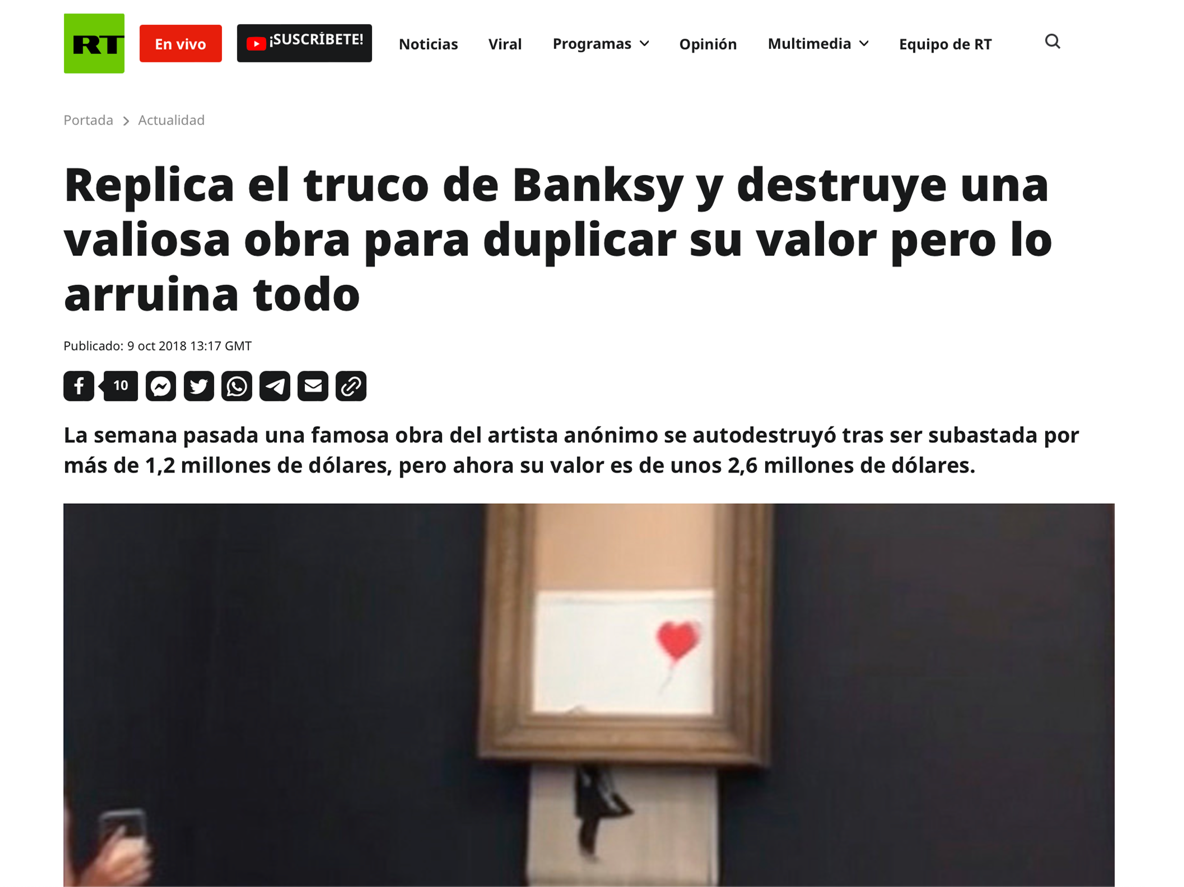 Russia Today - Banksy Shred - MyArtBroker