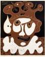 Pablo Picasso: Tête De Bouffon Carnaval - Signed Print