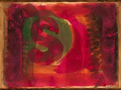 Listening Ear (red) - Signed Print by Howard Hodgkin 1986 - MyArtBroker