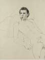 David Hockney: Gregory Reclining - Signed Print