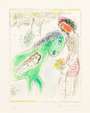 Marc Chagall: Le Cheval Vert - Signed Print