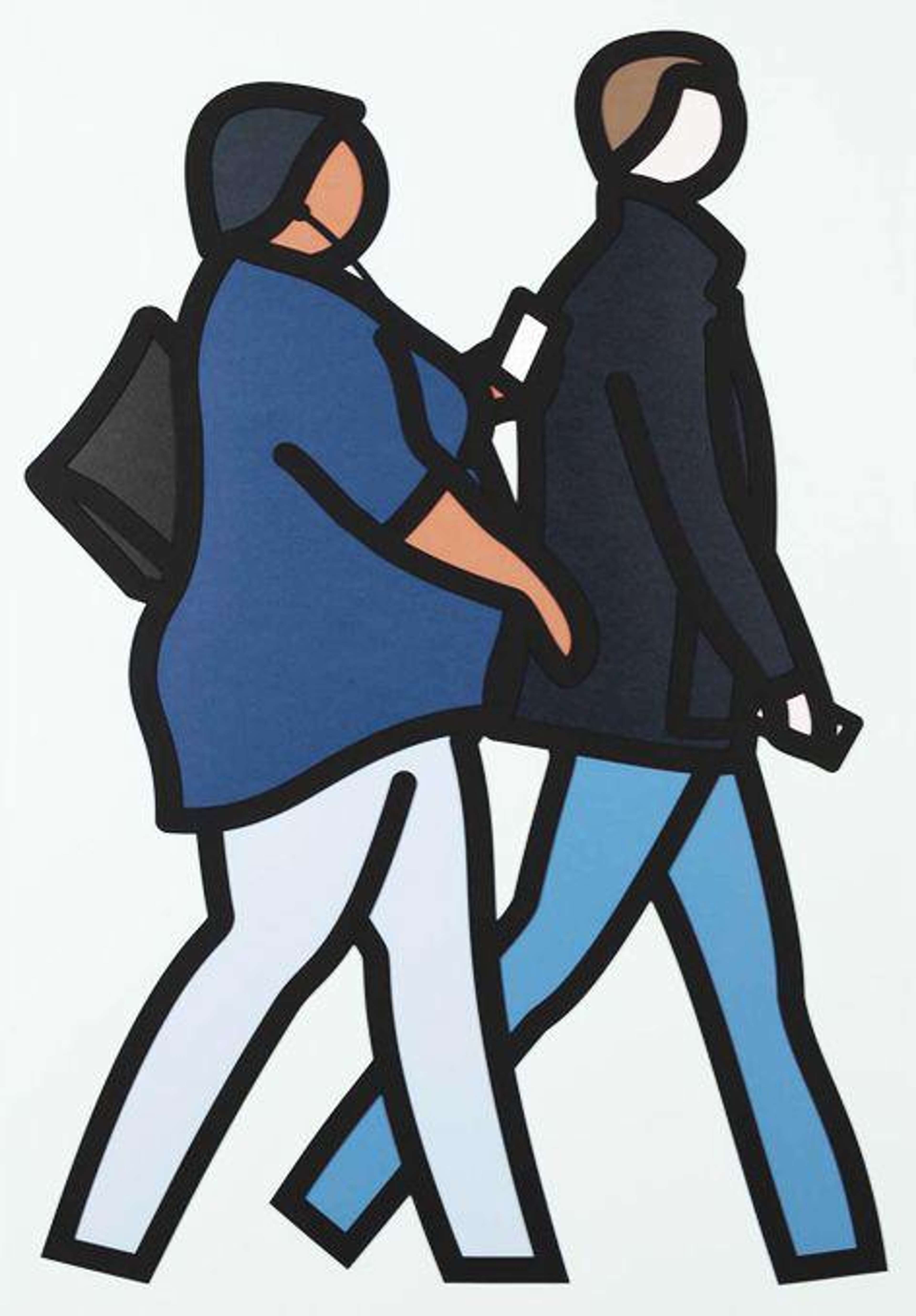 New York Couple 2 - Signed Print by Julian Opie 2019 - MyArtBroker