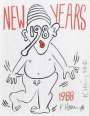 Keith Haring: New Years Invitation - Signed Print