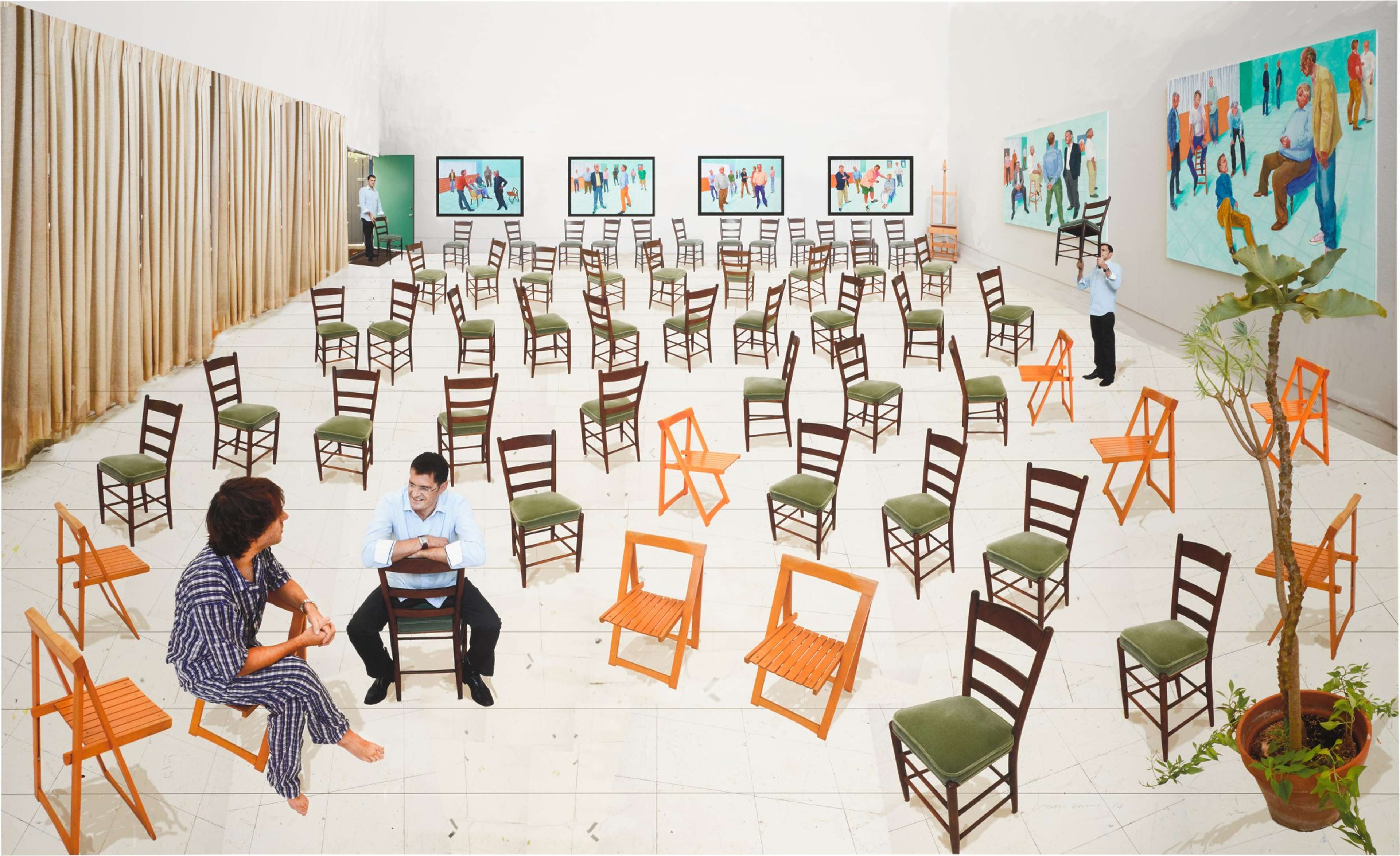 The Chairs - Signed Print by David Hockney 2014 - MyArtBroker