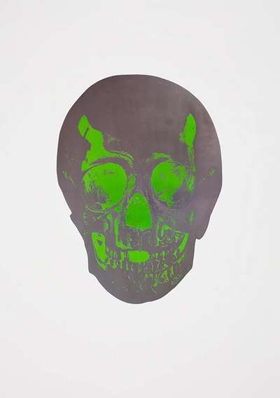 The Dead (gunmetal, lime green) - Signed Print by Damien Hirst 2009 - MyArtBroker