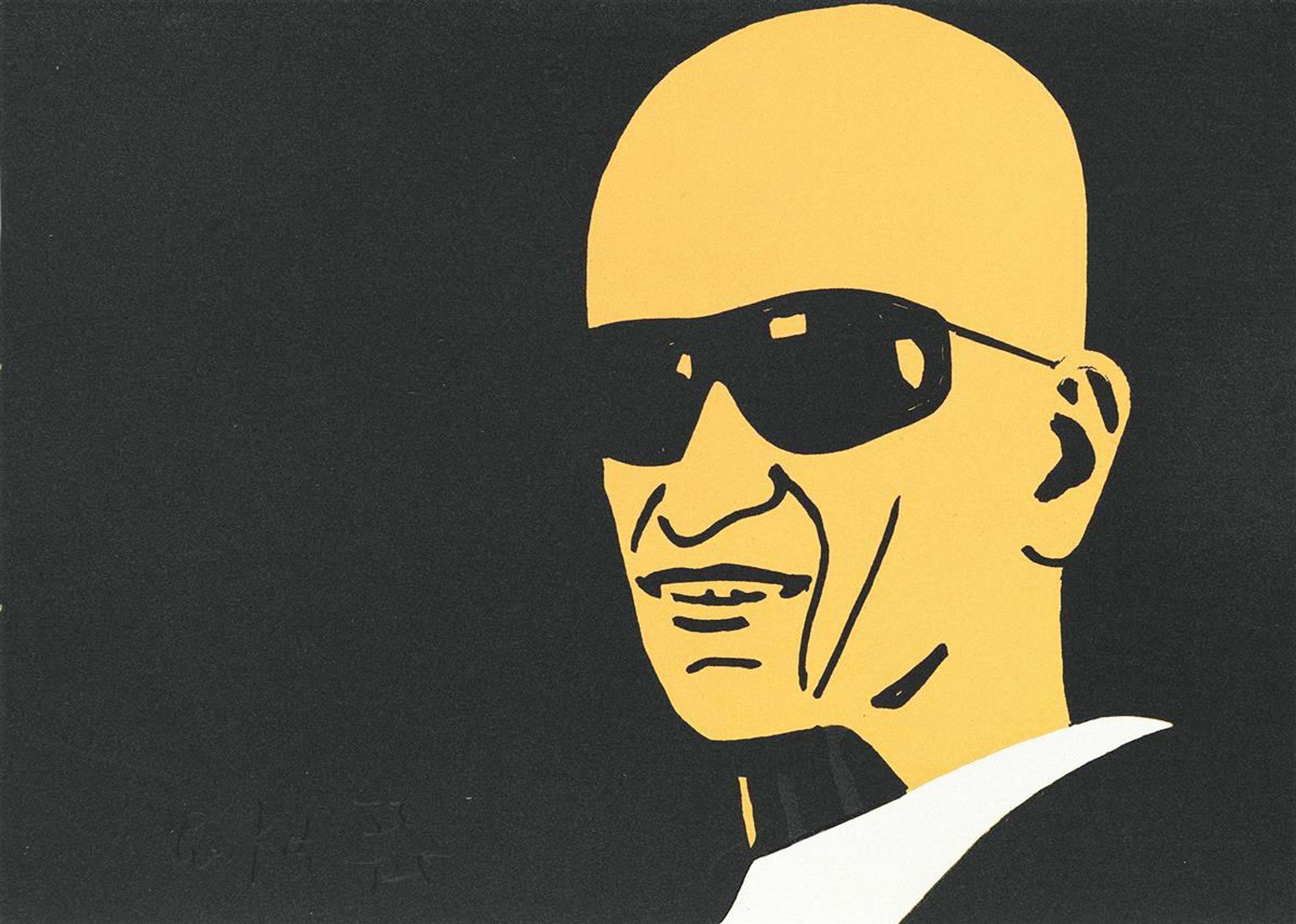 Alex (black) - Signed Print by Alex Katz 2014 - MyArtBroker