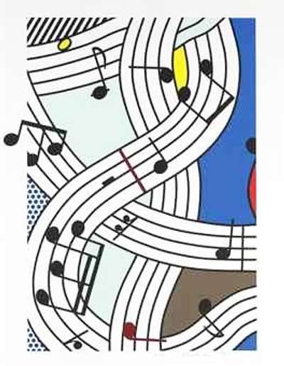 Composition I - Signed Print by Roy Lichtenstein 1996 - MyArtBroker