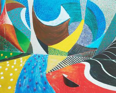 Third Detail, Snails Space, March 27th 1995 - Signed Print by David Hockney 1995 - MyArtBroker