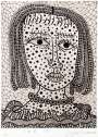 Yayoi Kusama: Self-portrait, Kusama 217 - Signed Print