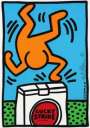 Keith Haring: Lucky Strike (blue) - Signed Print