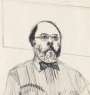 David Hockney: Henry In His Office - Signed Print