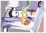 Roy Lichtenstein: Brushstroke Still Life With Lamp - Signed Print