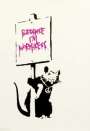 Banksy: Because I’m Worthless (pink) - Signed Print