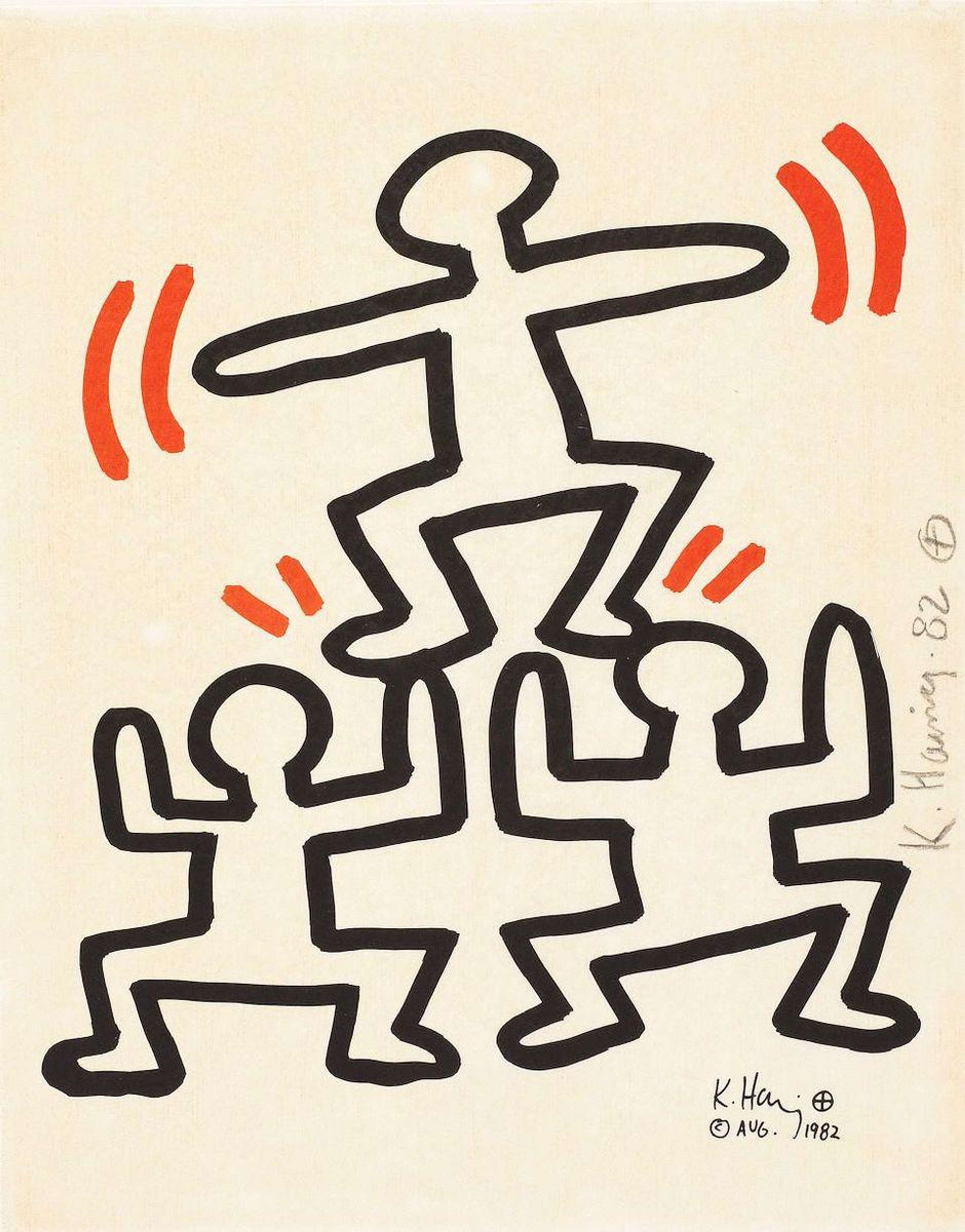 Bayer Suite 4 - Signed Print by Keith Haring 1982 - MyArtBroker