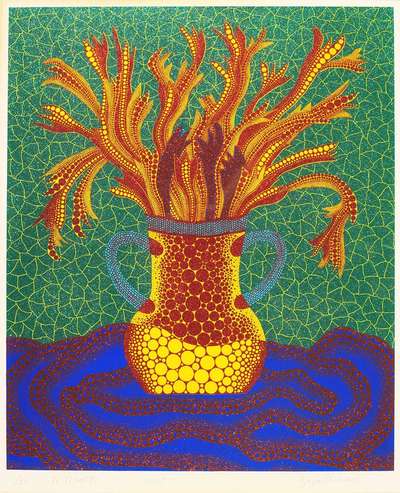 Flowers C - Signed Print by Yayoi Kusama 2005 - MyArtBroker