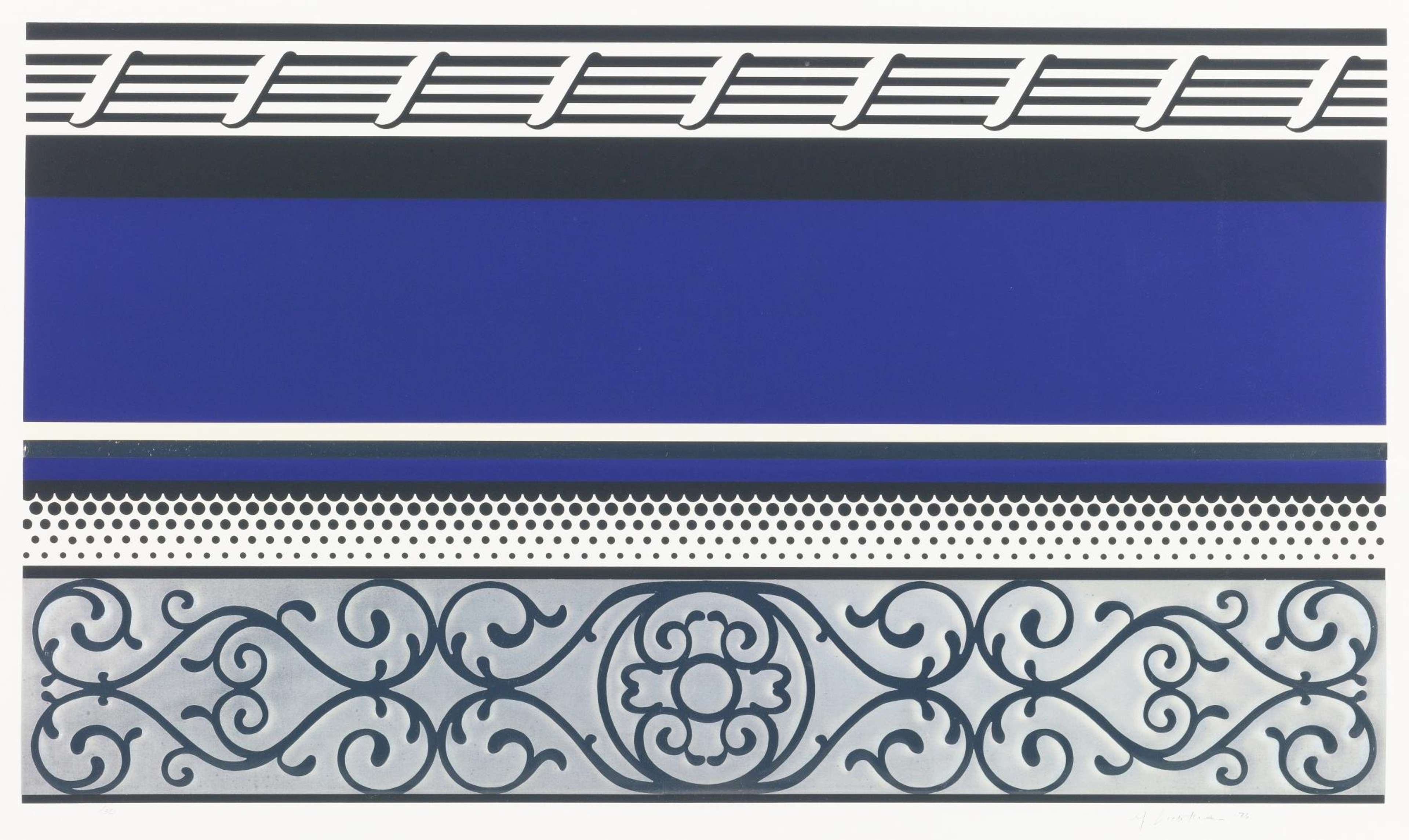 Entablature V - Signed Print by Roy Lichtenstein 1976 - MyArtBroker