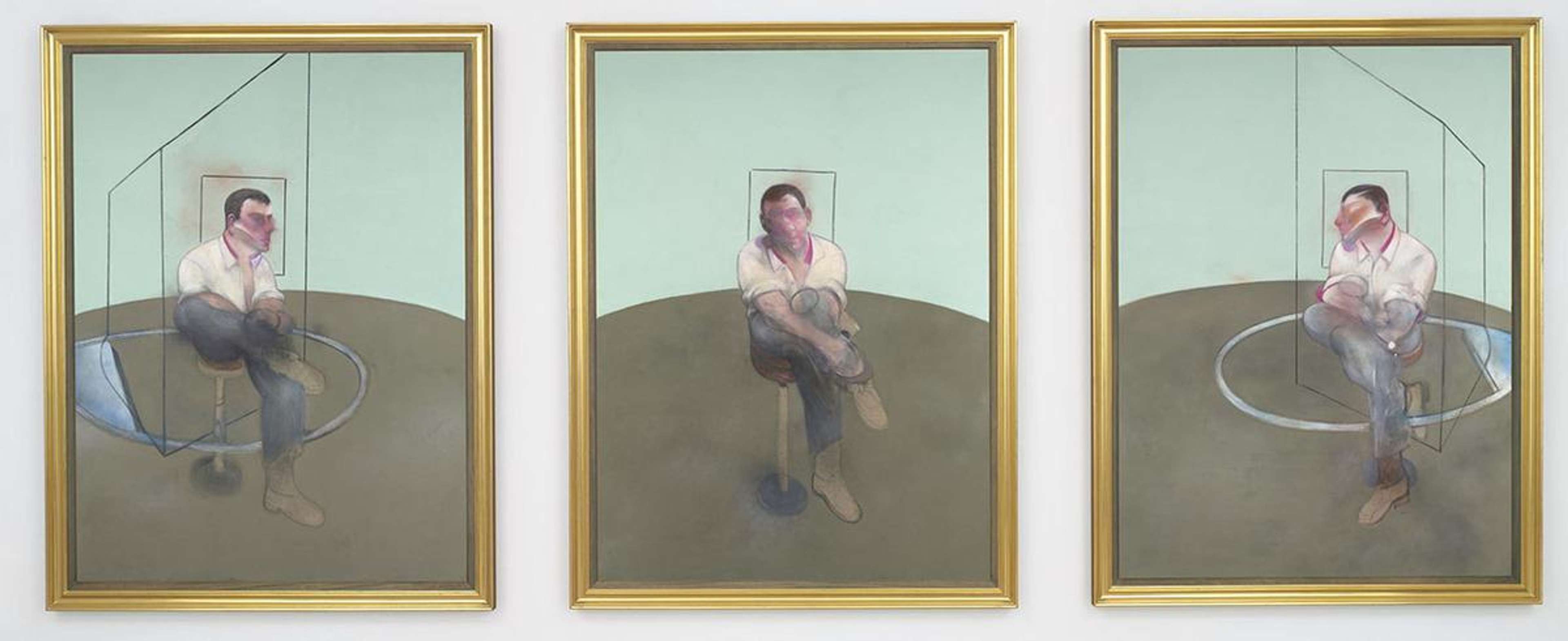 Three Studies For A Portrait Of John Edwards by Francis Bacon