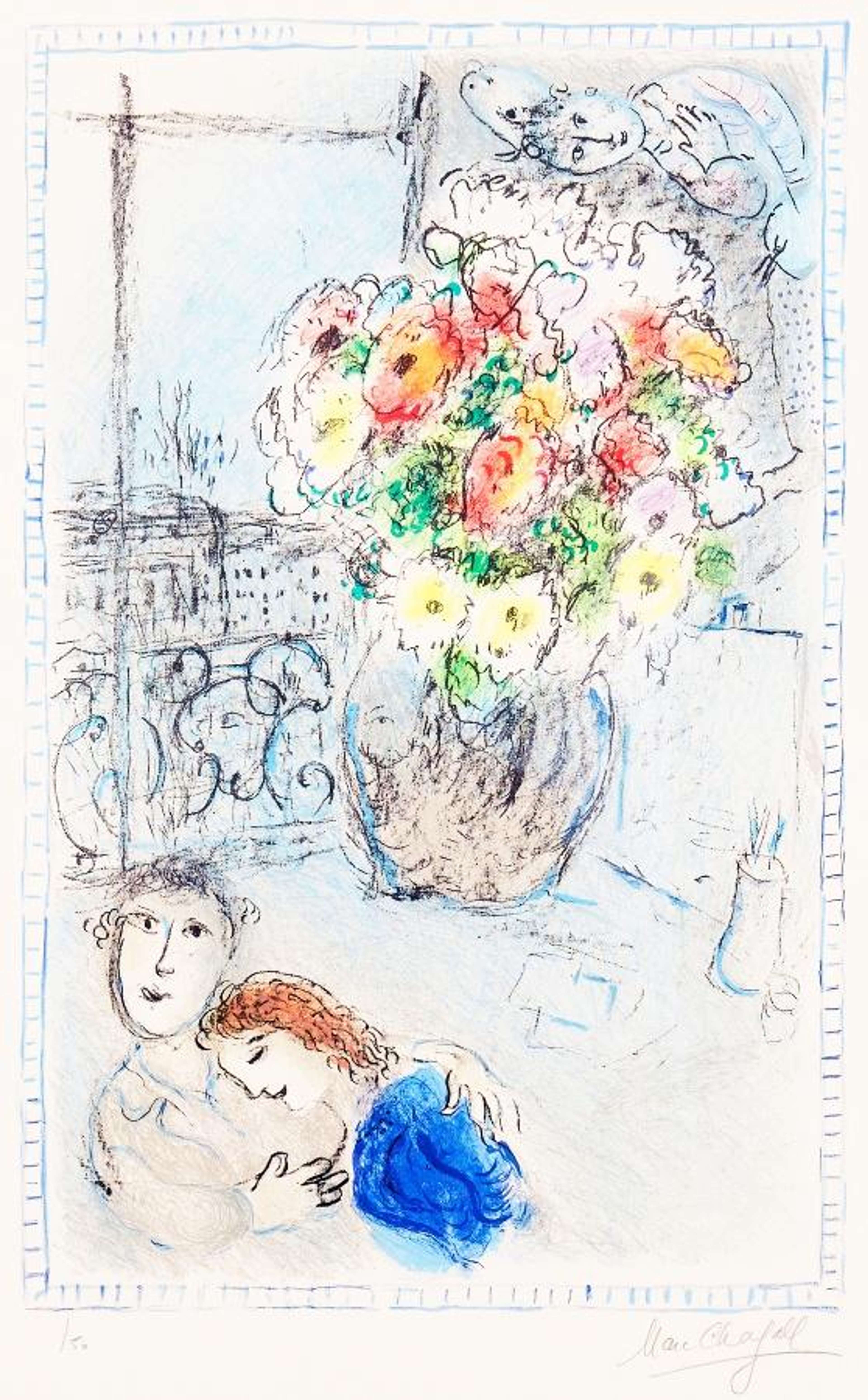 Les Renoncules - Signed Print by Marc Chagall 1973 - MyArtBroker