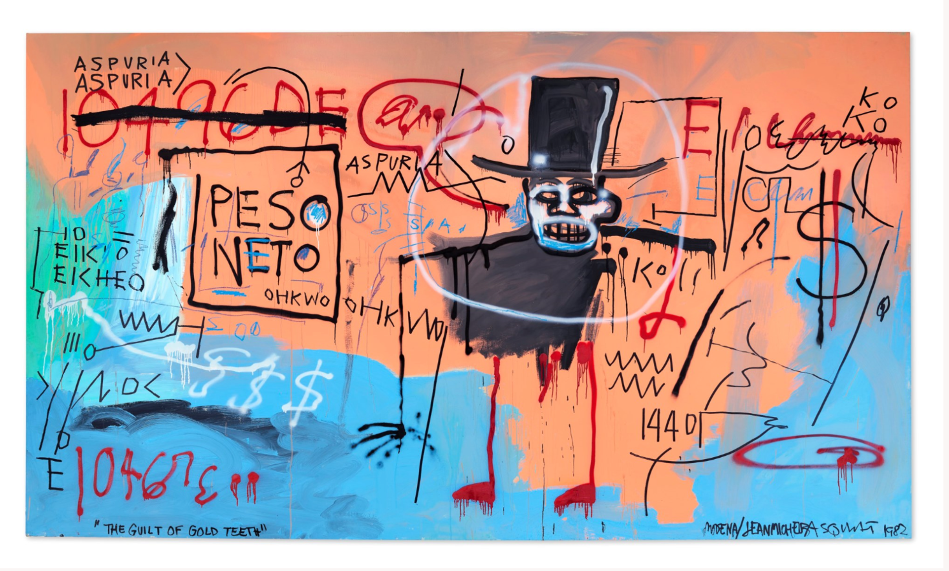 The Guilt of Gold Teeth by Basquiat