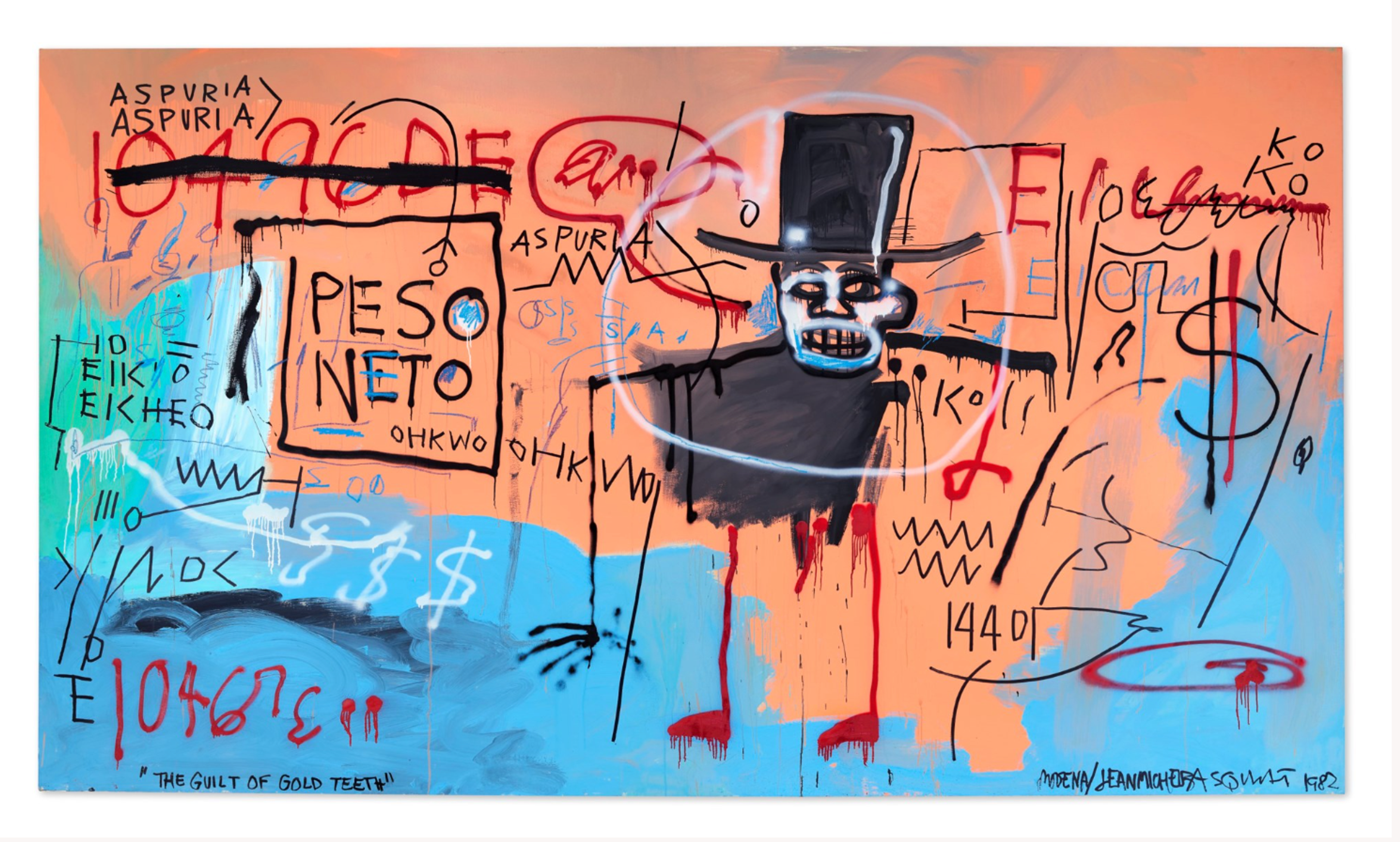 The Guilt of Gold Teeth by Basquiat