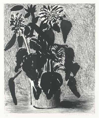 Sunflower II - Signed Print by David Hockney 1995 - MyArtBroker