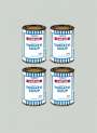 Banksy: Soup Cans Quad (grey paper) - Signed Print