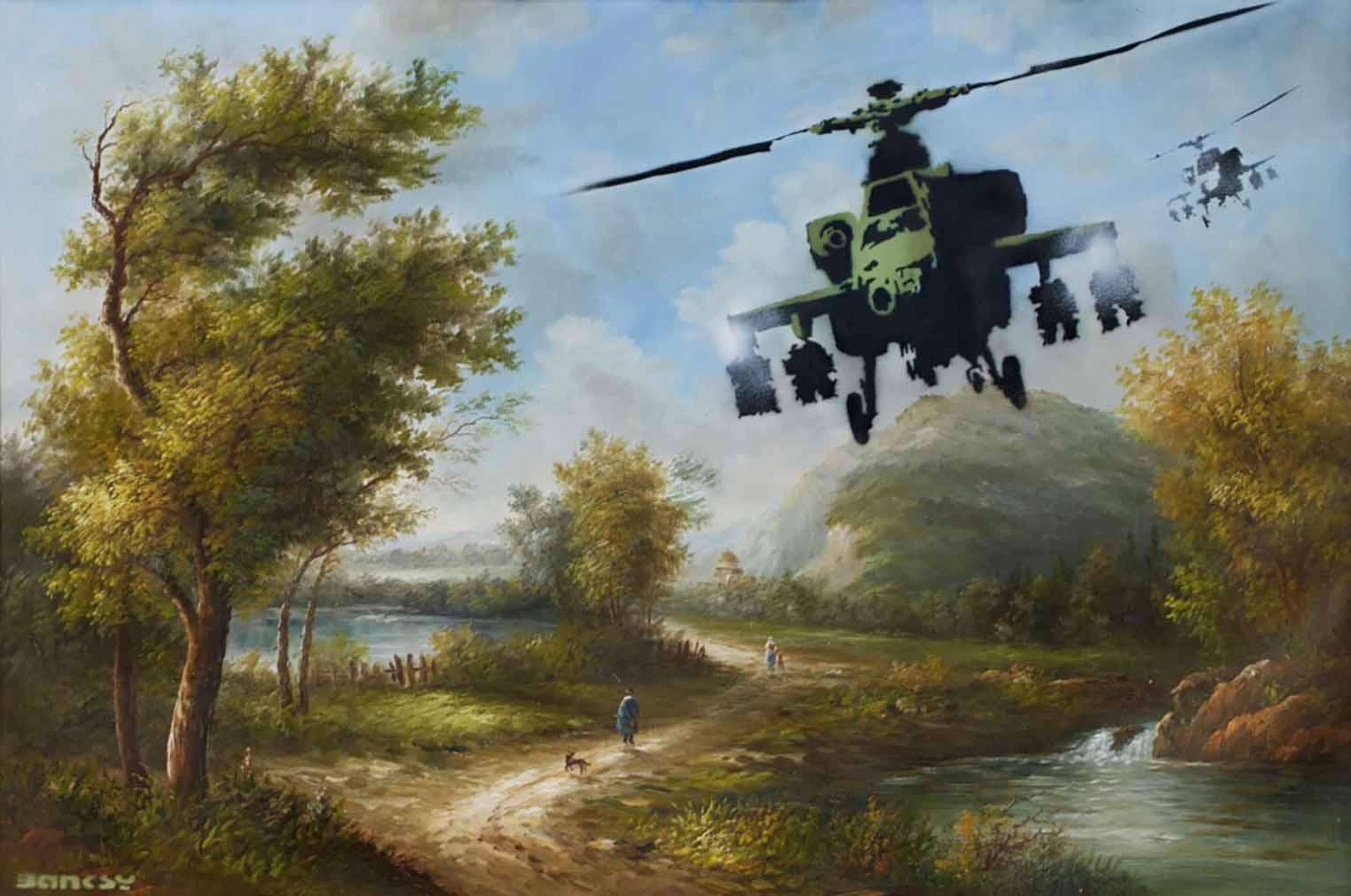 Vandalised Oils (Choppers) by Banksy