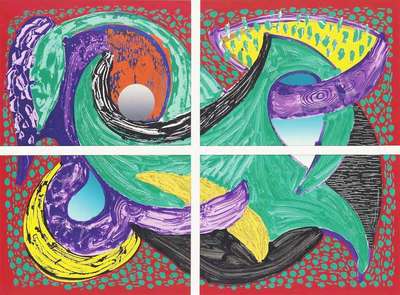 Going Round - Signed Print by David Hockney 1993 - MyArtBroker