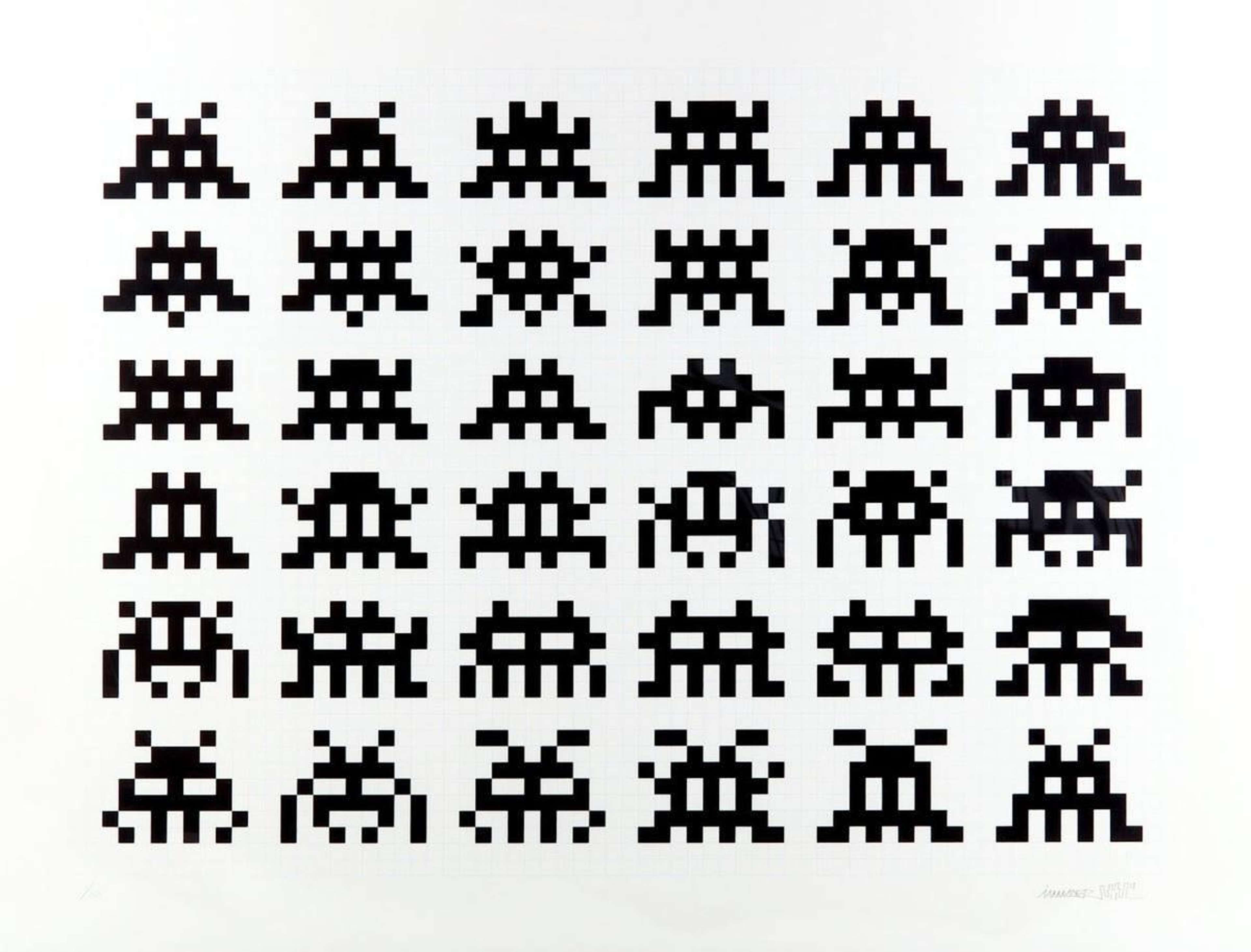 Repetition Variation Evolution - Signed Print by Invader 2017 - MyArtBroker